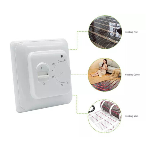 Electronic Underfloor Heating Thermostat with Limit Sensor 16A Floor Controller