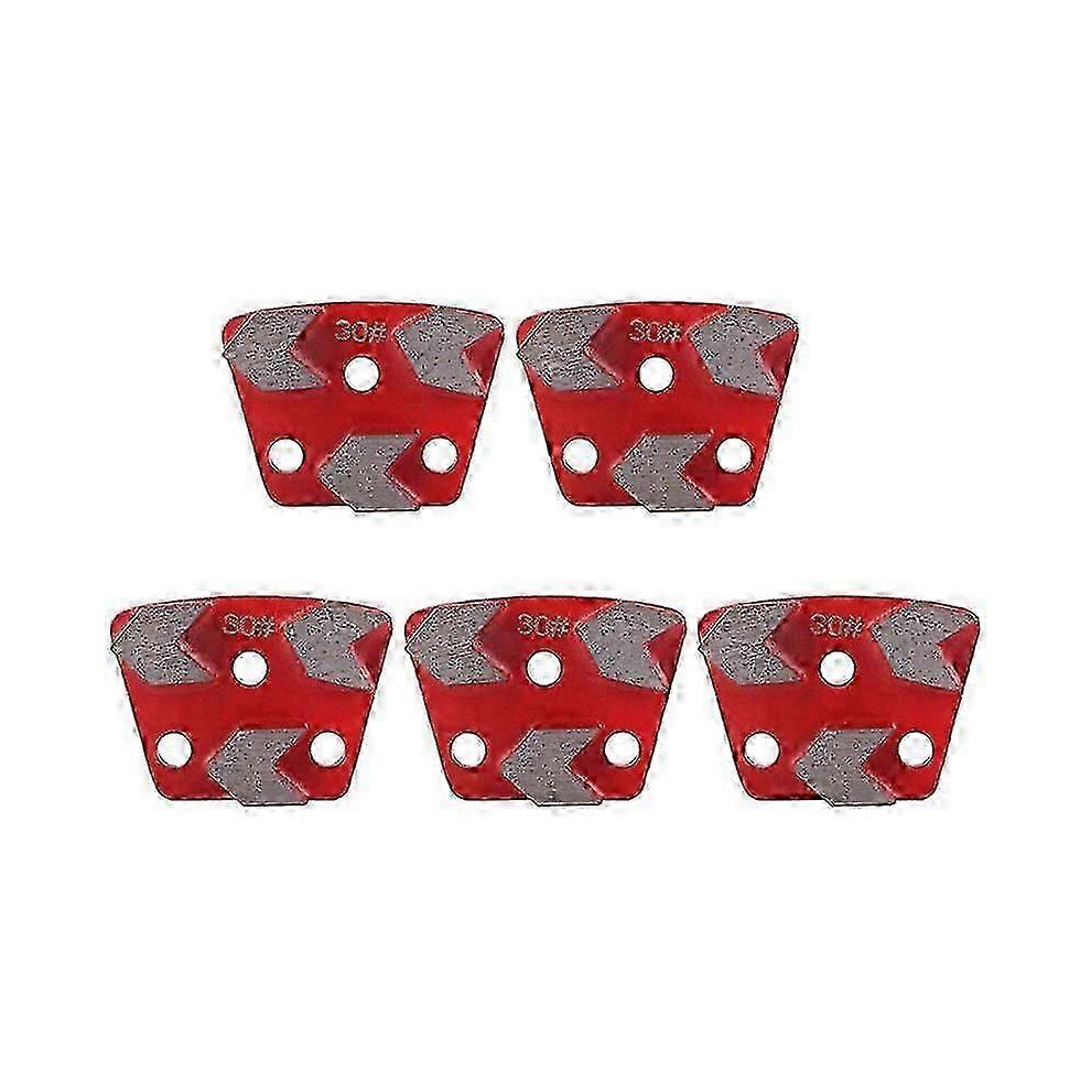 Kikidex (As Show, One Size) 5Pcs Diamond Floor Grinding Pad Disc 30 Grit Metal Bond Scraper Compatible With Grinder Floor Concrete