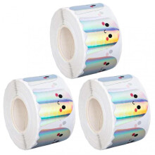 (3pcs, Ghost) Hand-made Sticker Labels Classic Halloween-Themed Designs for Envelopes