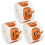 (3pcs, Pumpkin) Hand-made Sticker Labels Classic Halloween-Themed Designs for Envelopes 1