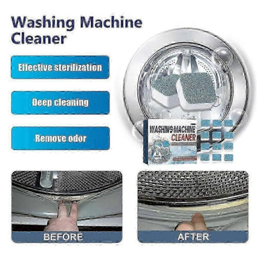 (12pcs) Active Washing Machine Cleaner Descaler Deep Cleaning Tablet Efficient Cleaning 2