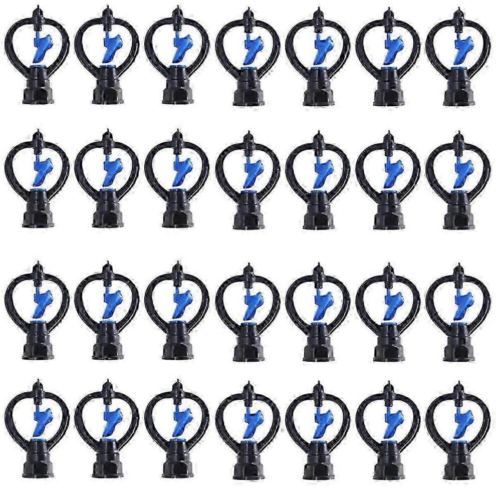 Kikidex (As Show, One Size) 50Pcs Butterfly Sprinkler Automatic External Wire Impeller Nozzle 360 Degree Automatic Rotation Spri Edition 0704