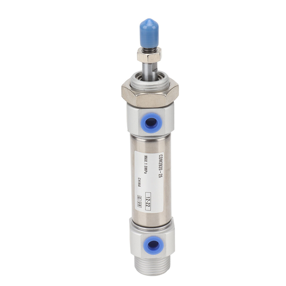 Mini Stainless Steel Twin Action Pneumatic Air Cylinder, 2 Action, 0.2-1.0Mpa 7661356589309