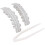 (Silver) Hip Hop Iced Out Teeth Grills Decoration Set 4