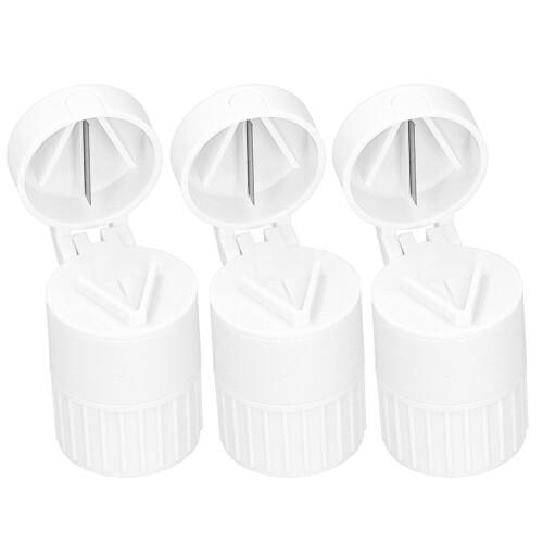 (White) 3x Multifunktions-Pillenzerkleinerer mit Box Grün 2