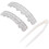 (Silver) Hip Hop Iced Out Teeth Grills Decoration Set 2