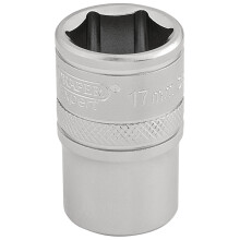 6 Point Metric Socket, 1/2"" Sq. Dr., 17mm