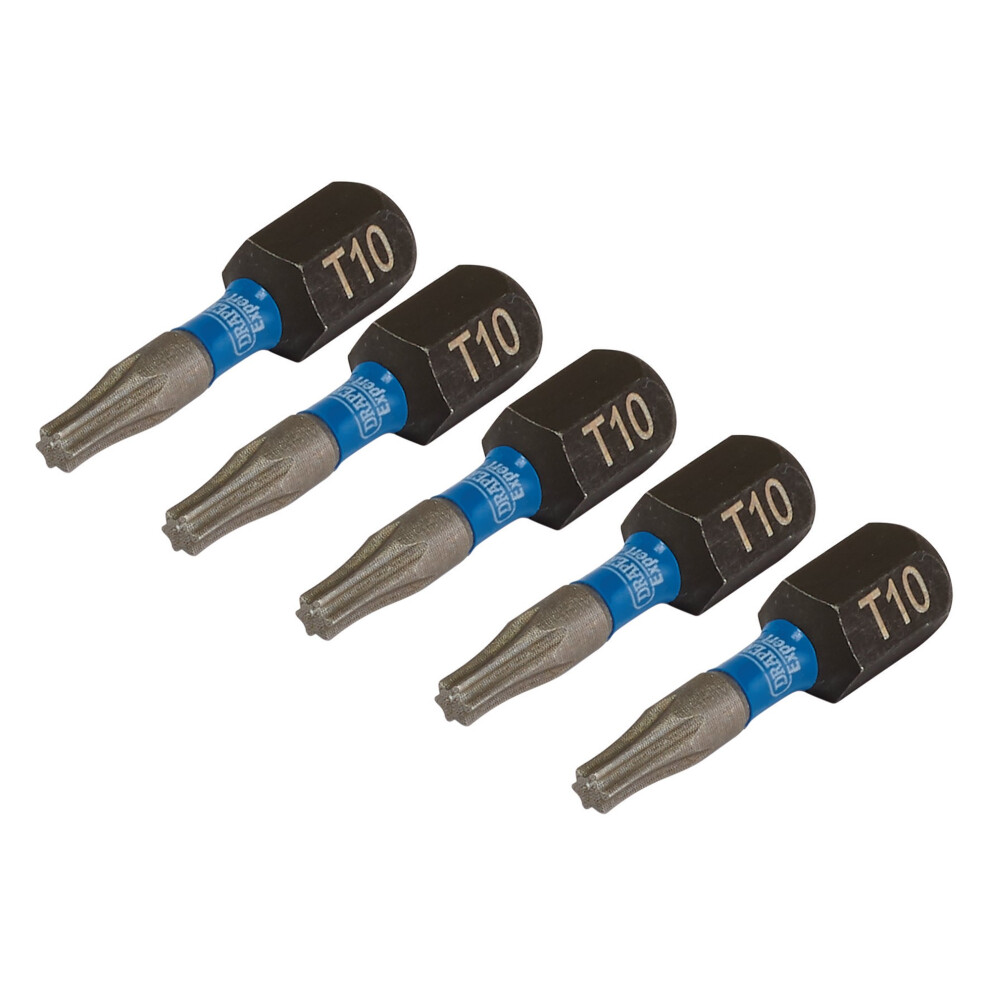 Draper T10x25mm Impact S/D Bit 5Pk 05491 Tx-Starã Impact Screwdriver Bits, 1/4" Hex - Image 8