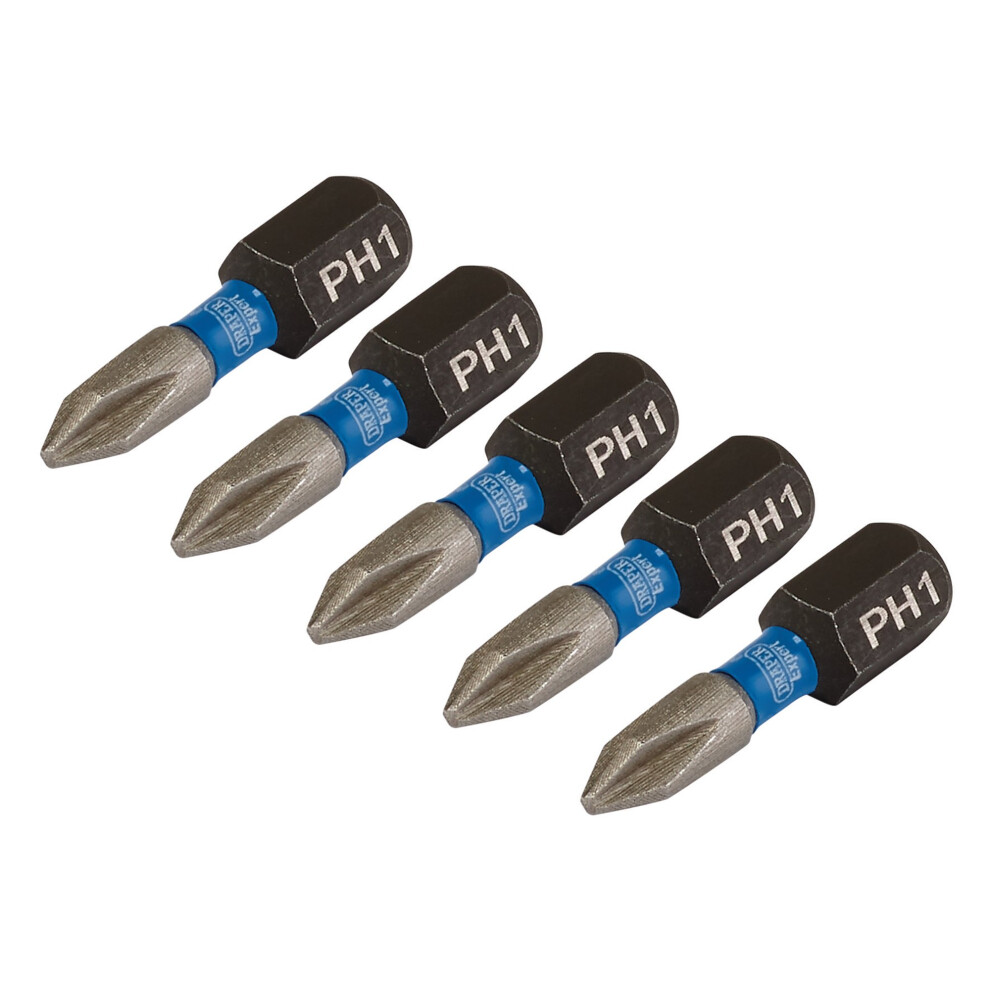 Draper 04934 Cross Slot/PH Type Impact Screwdriver Bits, No.1 x 25mm (Pack of 5) - Image 8
