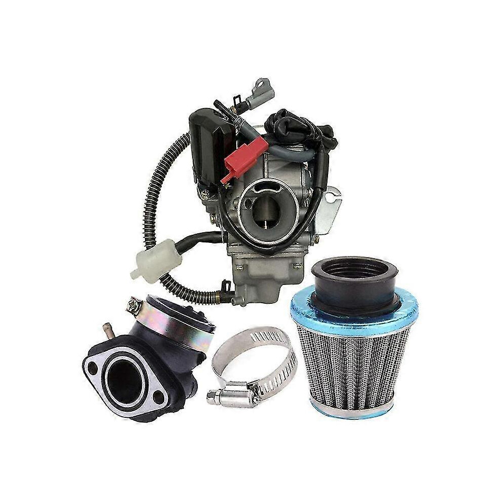 Kikidex (As Show, One Size) 150Cc Carburetor For Gy6 26Mm 4 Stroke Engines Motorcycle Scooter 152Qmj 157Qmi