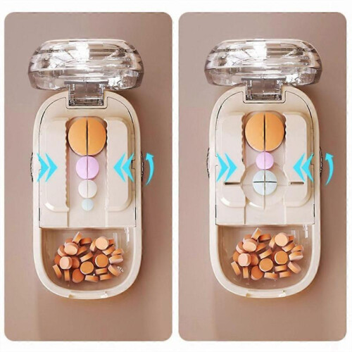 (A, Blue) Upgraded Adjustables Pill-Cutter Accurate-Pill Alignment Cutter for Kids Adults Elderly 2
