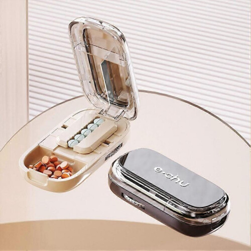 (A,Black)Upgraded Adjustables Pill-Cutter Accurate-Pill Alignment Cutter for Kids Adults Elderly 2