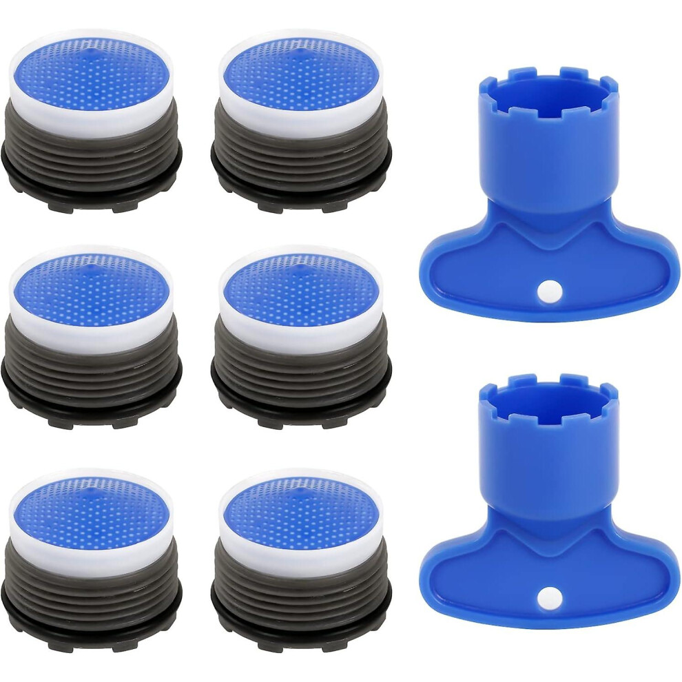Kikidex (As Show, One Size) 6Pcs Faucet Aerators, M22 Faucet Aerator, Bubbler Water Saving For Kitchen Sink And Bathroom Sink Mixer Tap