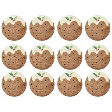 (12pcs) Christmas Wooden Coaster Festive Holiday Drink Mats Festive Holiday Gatherings