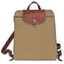 (Khaki) Stylish Foldable Women's For chool Bag Waterproof Backpack Casual Travel Bag Backpack Nylon Adjustable Straps Women's Bag