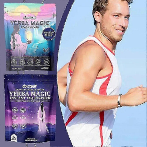 (Peach Mango) Mate Instant Tea Powder Peach Mango 180g Natural Tea Mate 1