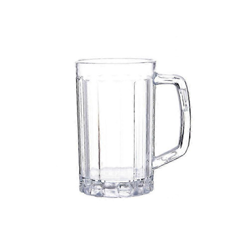 Acrylic beer mug with handle, 540 ml