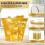 100 Pack 255ml Gold Rim Plastic Cups, Clear Rigid Disposable Cups, Bulk Plastic Cups 3