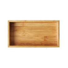 (style 1) Bamboo Non-Slip Bathroom Tray, Premium Bamboo Bathroom Accessories, Bathroom Trays