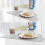1 x Cloud Shaped Silicone Waterproof Placemat for Kids (Grey) 3