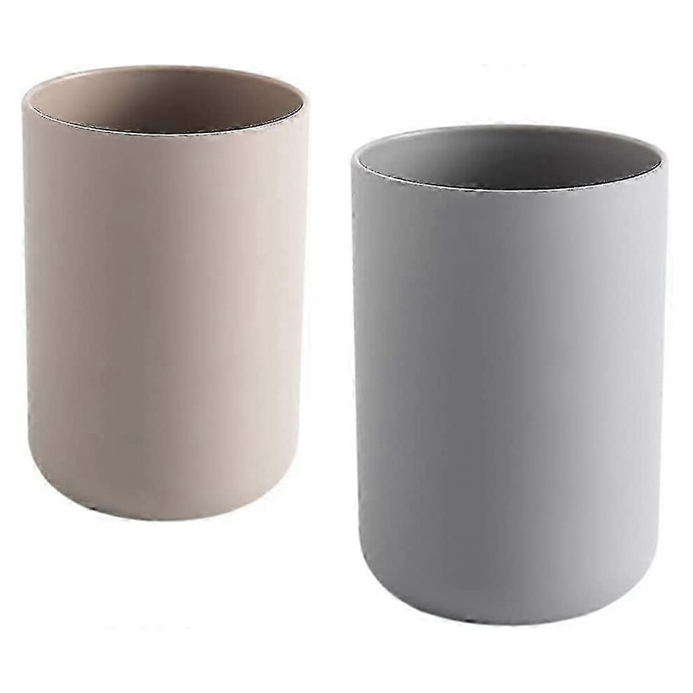 Set of 2 Japanese Style Unbreakable Reusable Cups, Plastic Toothbrush Cup