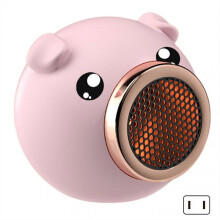 (US plug, Pink) Mini Fan Heaters Advanced Safety Features Snug Dorm Life