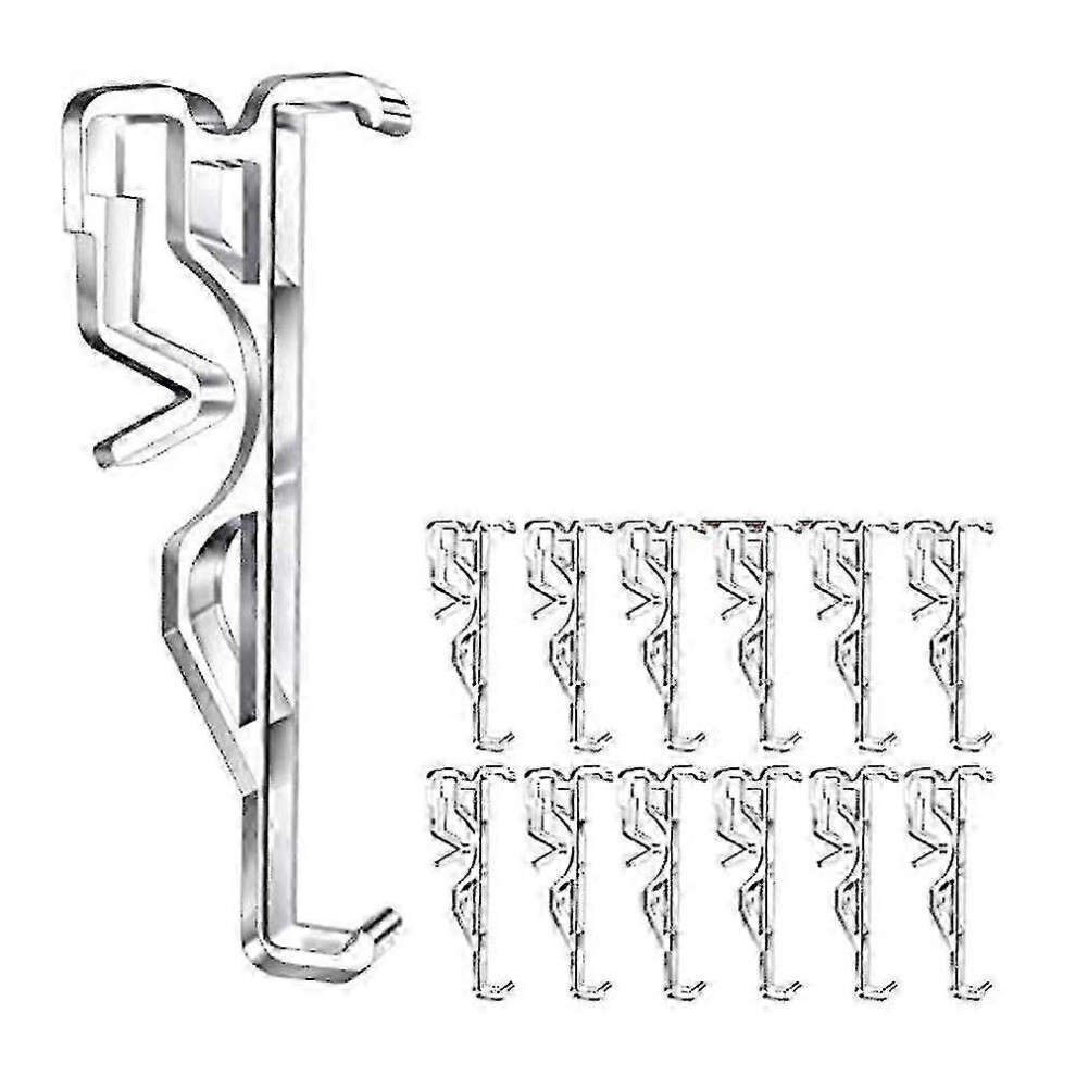 Valance Clips, Clear Plastic Valance Clips for Blinds, Blind Clips for Horizontal Blind Valance (12 Pieces)