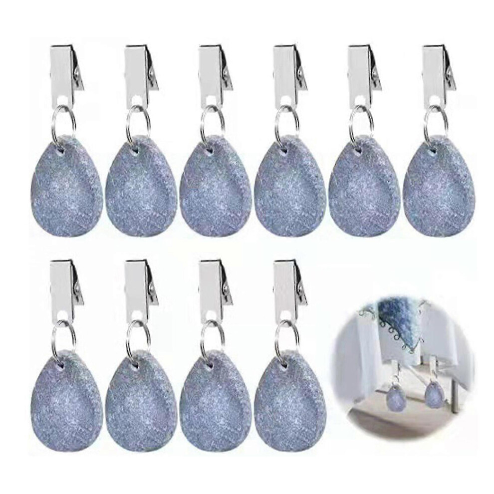 (10 Pieces ) Tablecloth Weights, 4 Weights With Clips, Tablecloth Weights, Tablecloth Clips, For Family Party, Camping, Wedding, Garden Gray