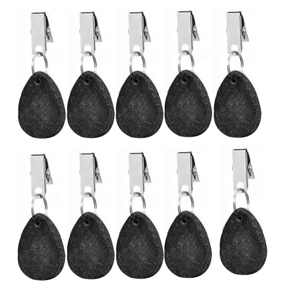 (10 Pieces - ) Tablecloth Weights, 4 Pieces With Clips, Tablecloth Weights, Tablecloth Clips, For Family Party, Camping, Wedding, Garden Black