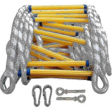 5m Fire Escape Ladder, Fire Escape Rope Ladder Flame Resistant Emergency Fire Safety Evacuation Ladde