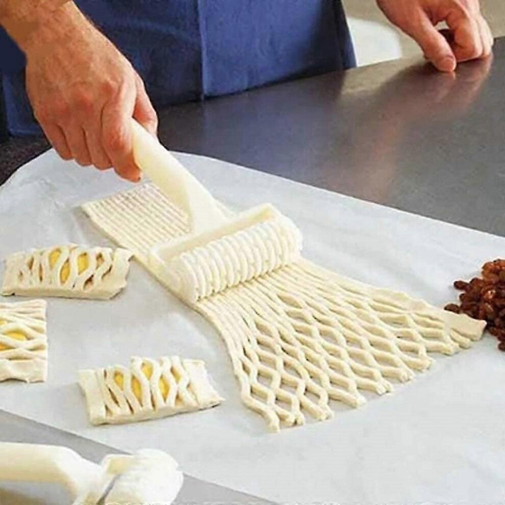 Set of 2 lattice pastry cutter rollers