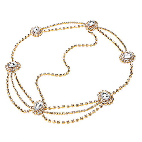 (Gold) Zilveren Vintage Haar Chain 1