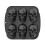 Cavity Halloween Skull 3D Silicone Cake Mold Black 1