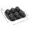 Cavity Halloween Skull 3D Silicone Cake Mold Black 5
