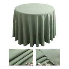 Grass green tablecloth, table cloth, wedding party cover, birthday cover, washable polyester cover JO3