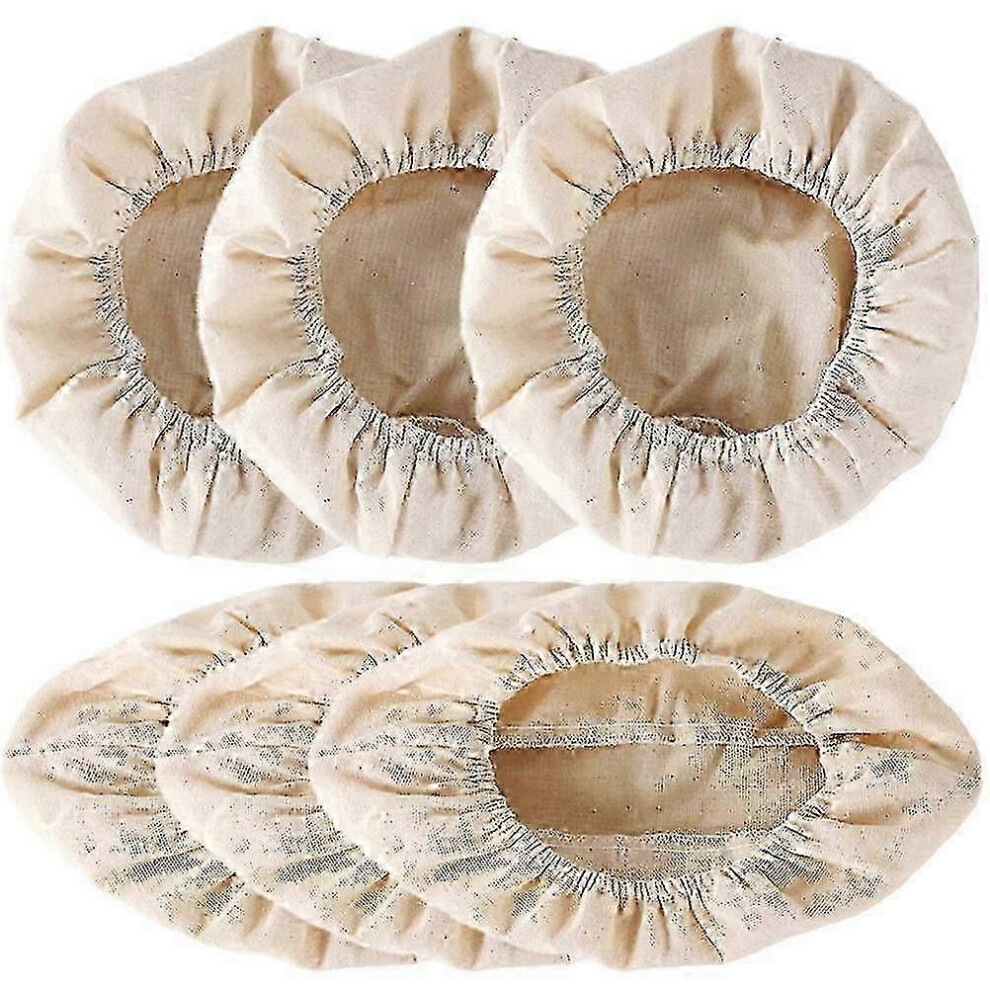 Set of 6 fabric liners for Banneton bread basket, for raising sourdough dough
