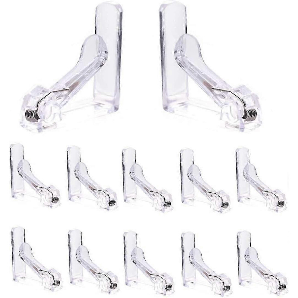 12 Pack Clear Plastic Tablecloth Clips for Restaurant Party Picnic Wedding Large Table Clamps
