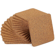 Set of 20 round cork coasters