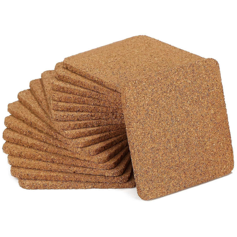 Set of 20 round cork coasters