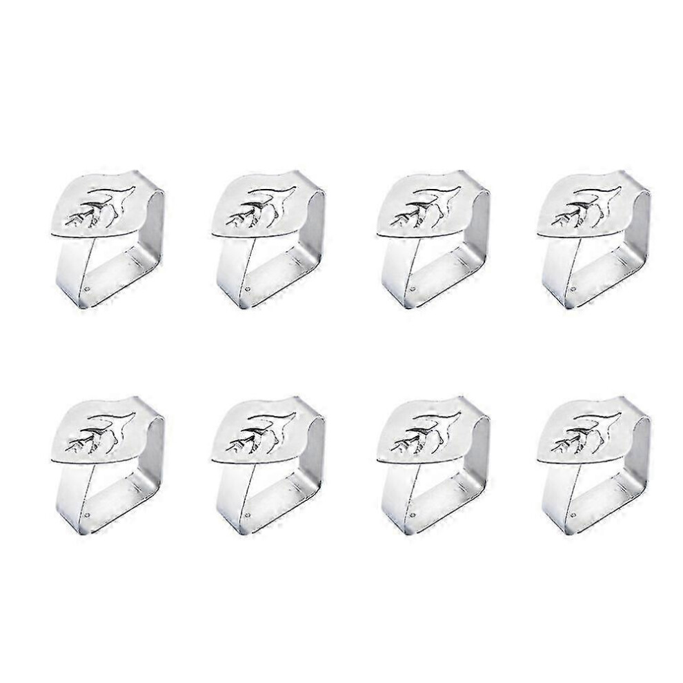 Silver Stainless Steel Windproof Tablecloth Clips