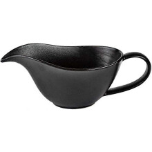 Classic porcelain easy-pour cream pitcher for gravy boat. 7 oz