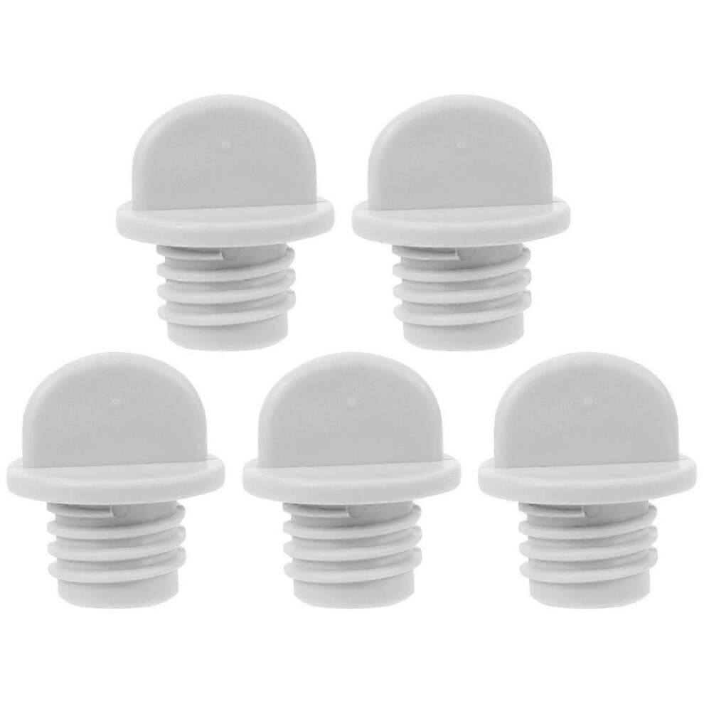 Pack of 5 reusable, leak-proof hot water bottle replacement caps