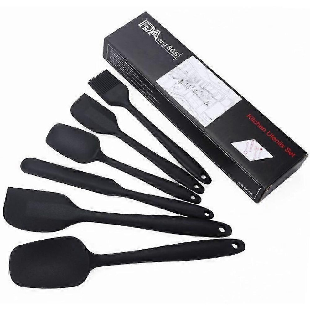 Kitchen Essential: Mini silicone spatula set with seamless one-piece design, flexible and lightweight for effortless cooking