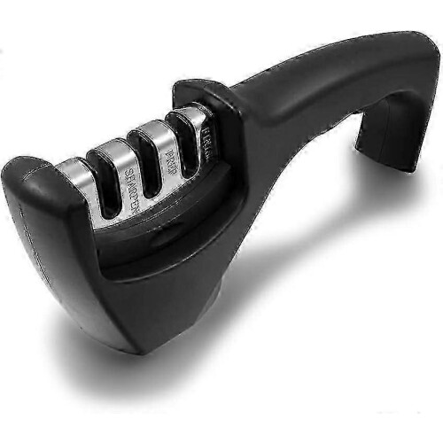 3-Step Kitchen Knife Sharpener: Quickly Sharpen, Repair & Polish Blades