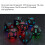 7Pcs Rechargeable LED Light Dice Set - Waterproof & Color Changing 13