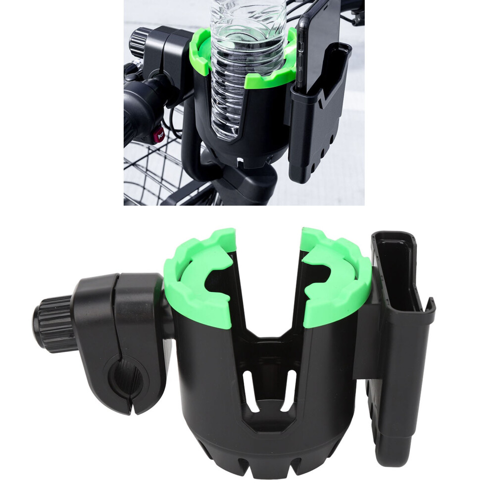 Multifunctional Stroller Cup Holder 8.5Cm | 360 Rotation Black/Green