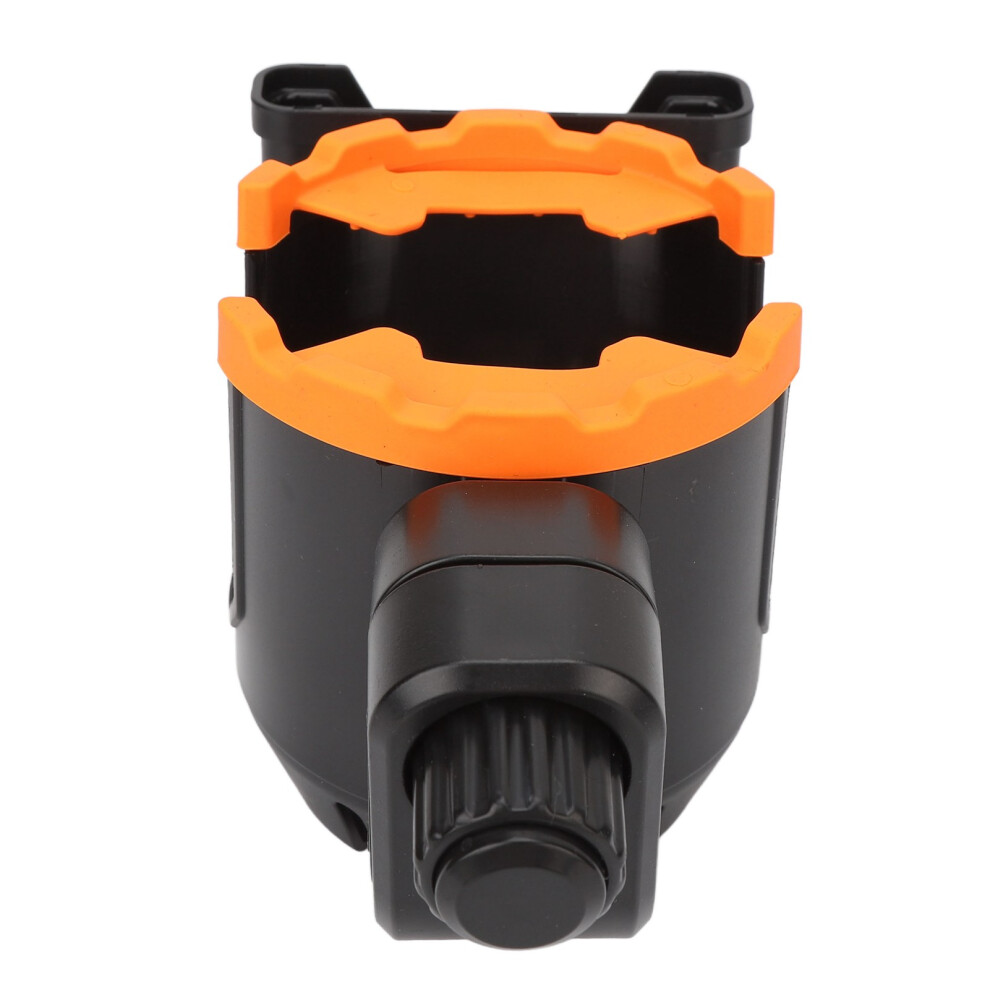 Black/Orange Multifunction Stroller Cup Holder 360 Rotation For 8.5Cm Water Bottles