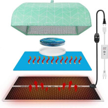Resin Heating Mat with Cover , Fast Resin Curing Mat, Epoxy Heater Silicone Heat Pad Drying Machine
