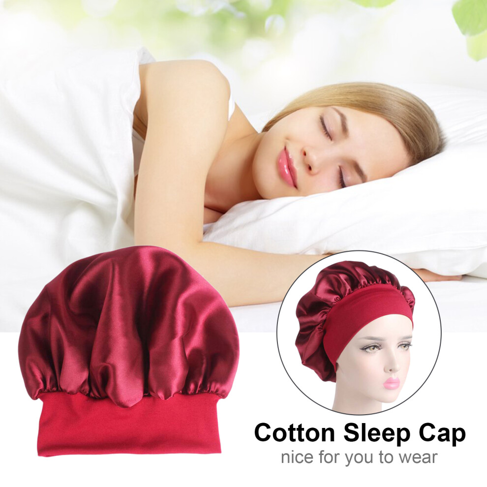 Hair Bonnet Sleep Cap for Curly Long Hair