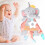 Baby Elephant Snuggle Blanket - Odorless Soft Tactile Teether 35x35cm 1